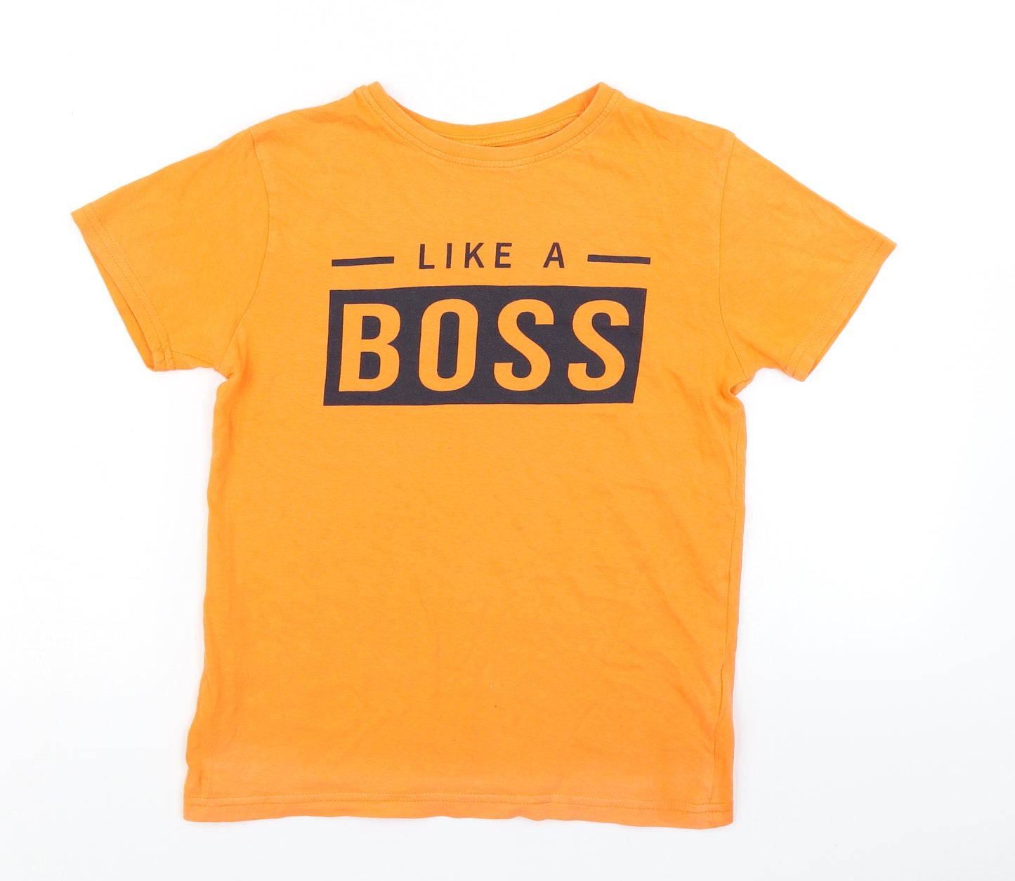 Primark Boys Orange   Basic T-Shirt Size 9-10 Years