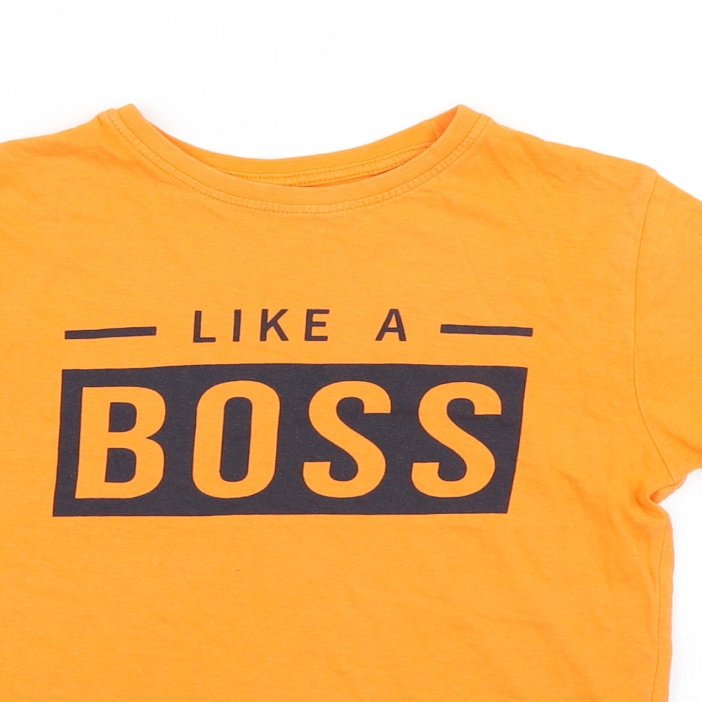 Primark Boys Orange   Basic T-Shirt Size 9-10 Years