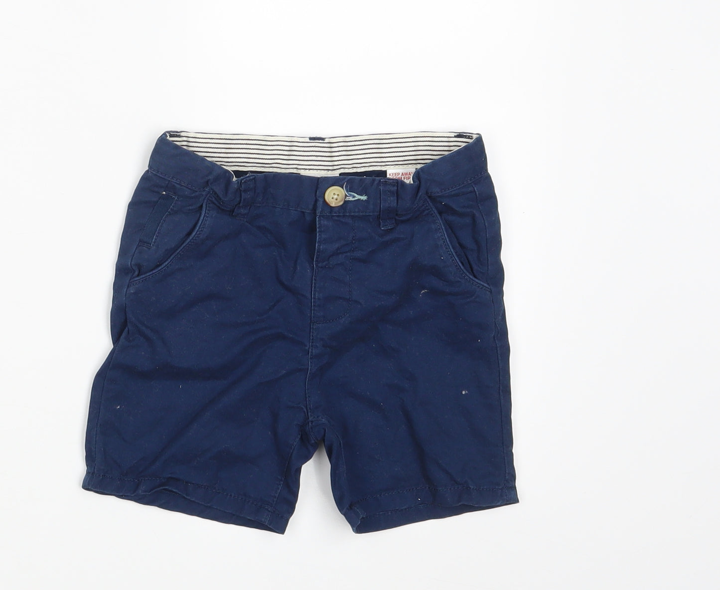 Zara Boys Blue   Chino Shorts Size 2-3 Years - Waist 20in