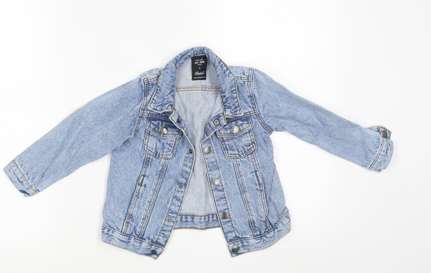 Denim Co. Boys Blue  Denim Jacket Coat Size 24 Months