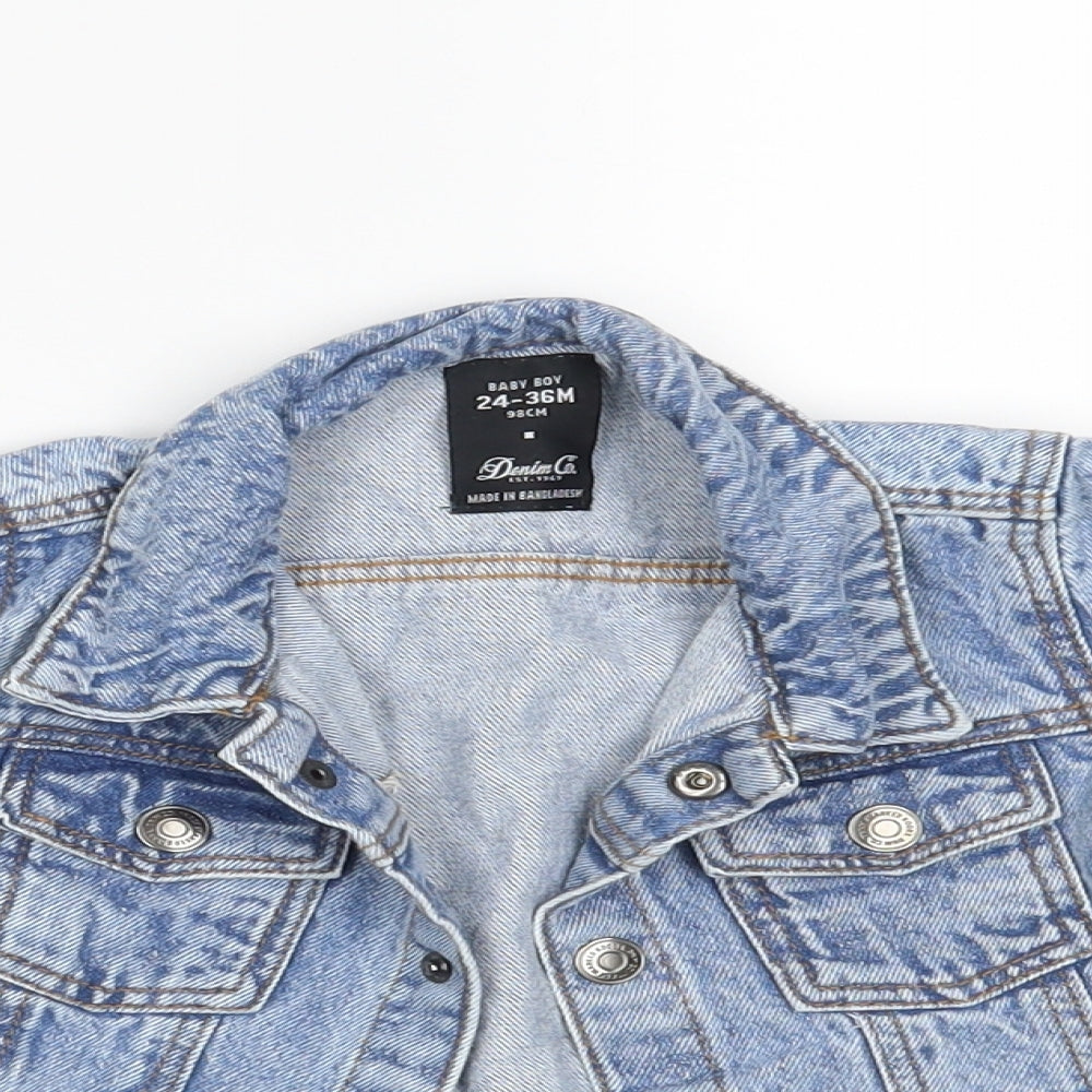 Denim Co. Boys Blue  Denim Jacket Coat Size 24 Months