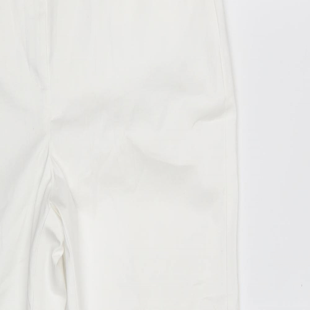 TU Womens White   Capri Trousers Size 14 L22 in