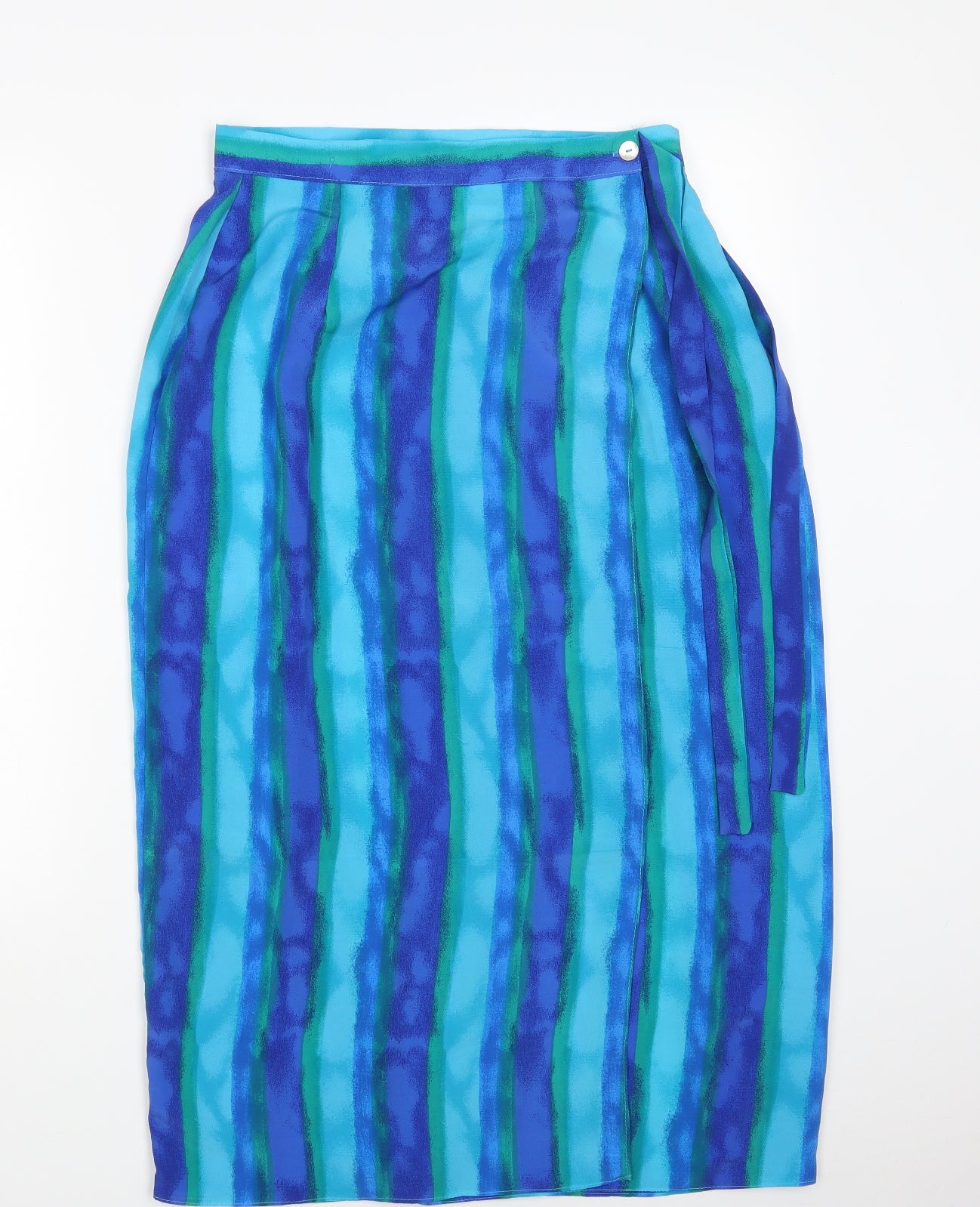 Preworn Womens Multicoloured Striped  Straight & Pencil Skirt Size 14