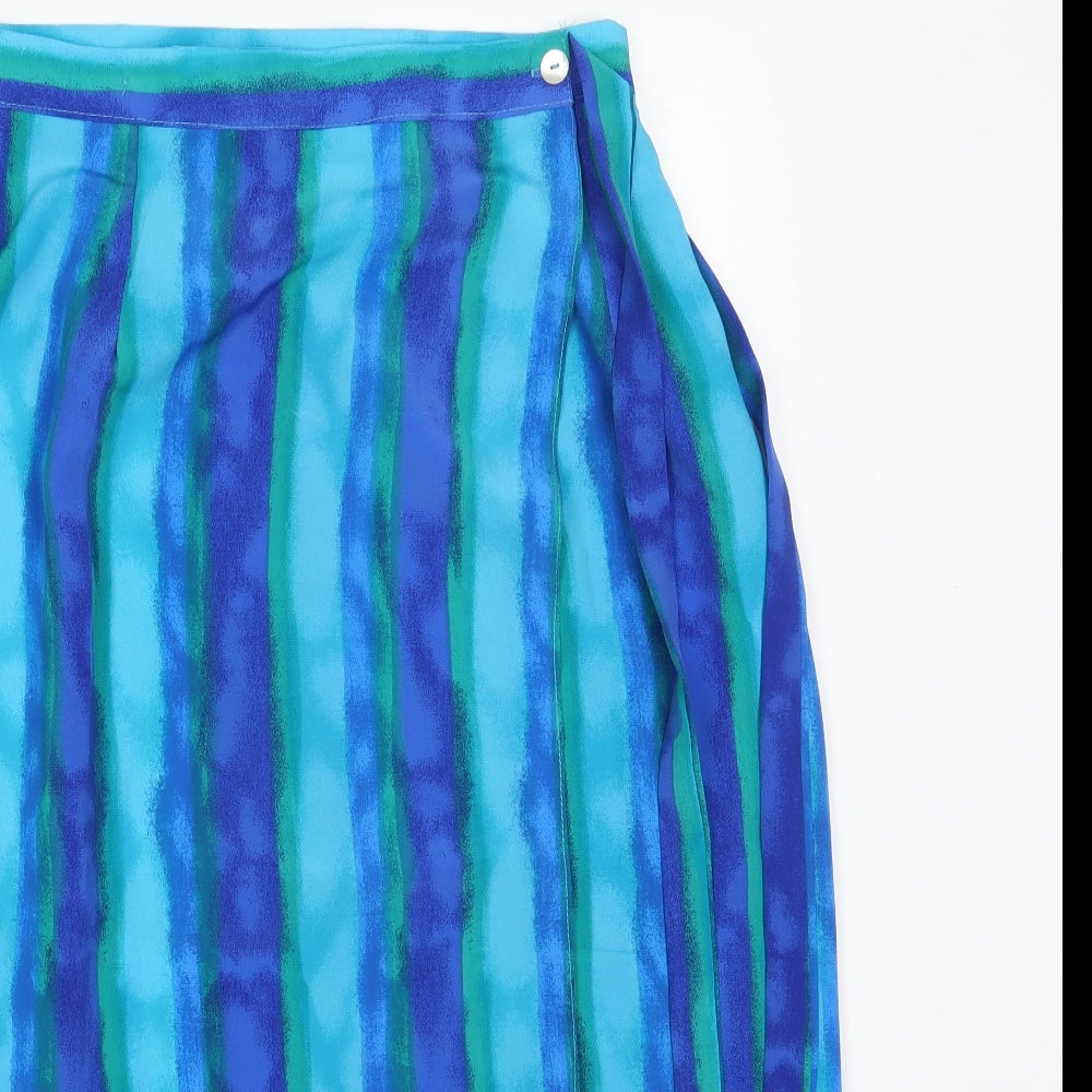 Preworn Womens Multicoloured Striped  Straight & Pencil Skirt Size 14