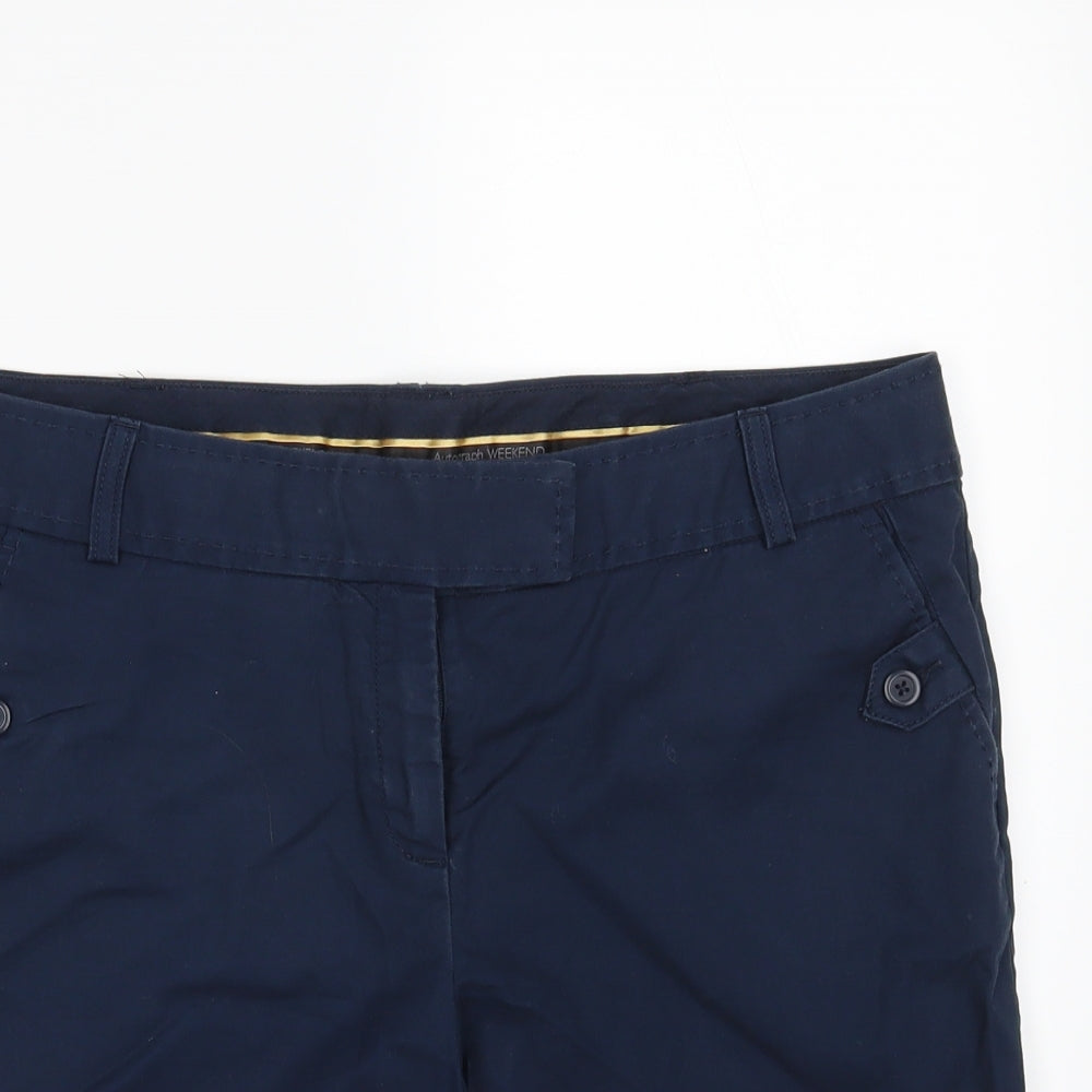 M&S Womens Blue   Chino Shorts Size 14