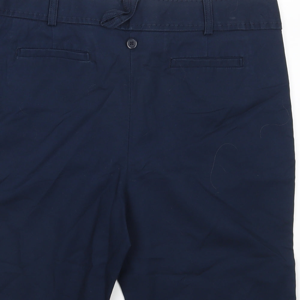 M&S Womens Blue   Chino Shorts Size 14