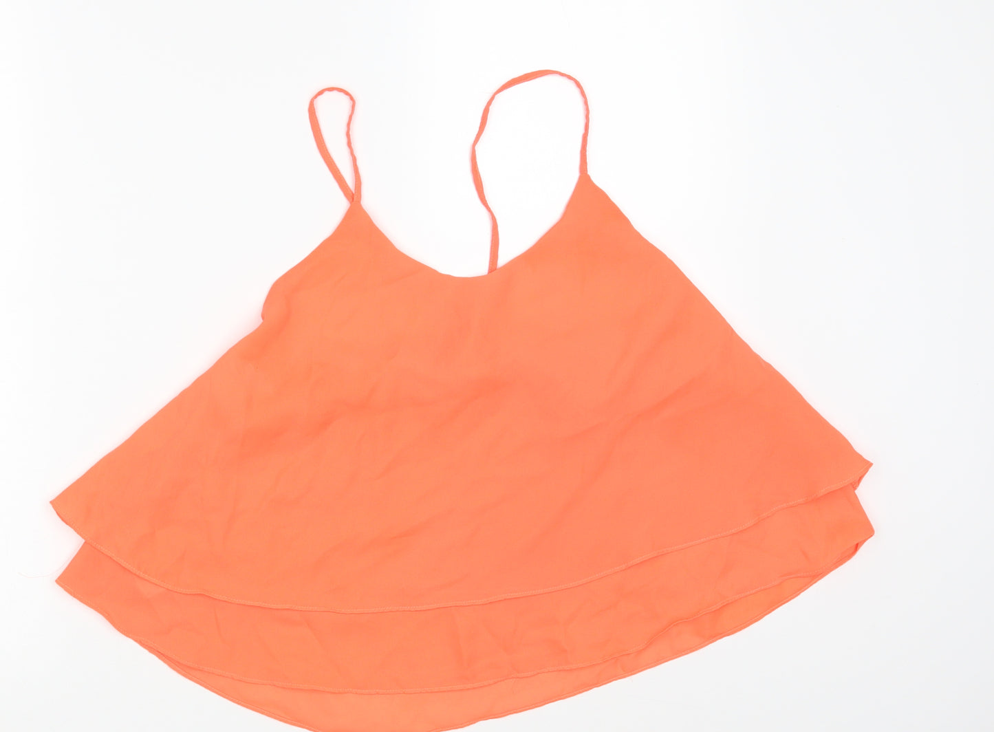 Ribbon Womens Orange   Basic Tank Size 10