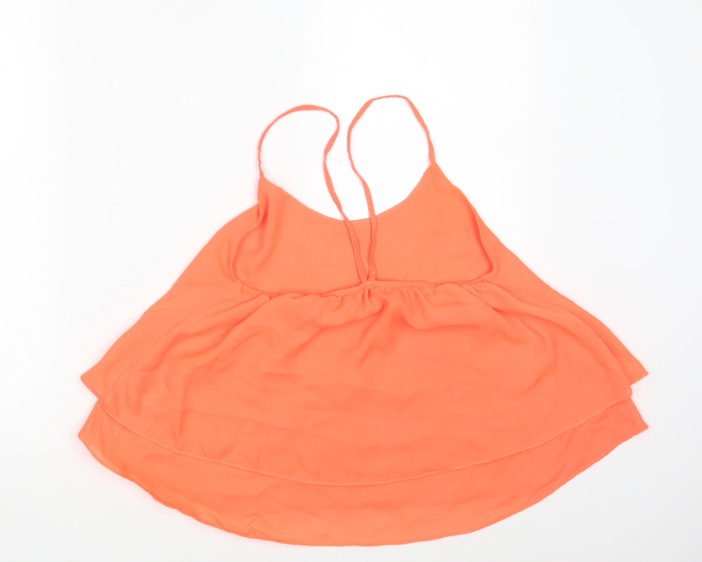 Ribbon Womens Orange   Basic Tank Size 10