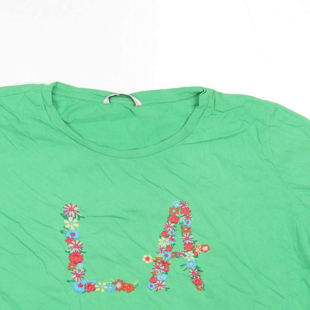 TU Womens Green   Basic T-Shirt Size 18  - LA