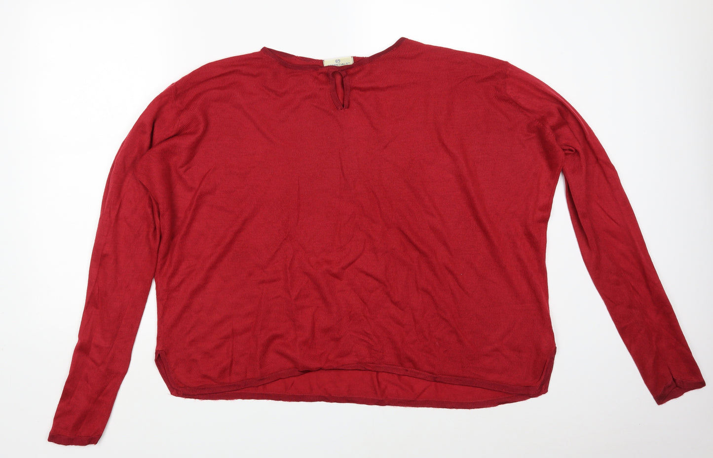 Essentials Womens Red   Pullover Sweatshirt Size 22