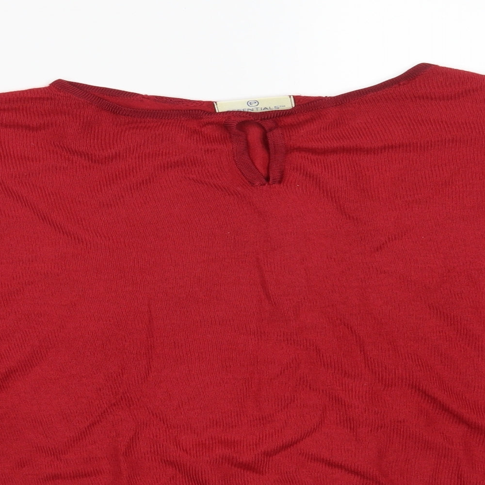 Essentials Womens Red   Pullover Sweatshirt Size 22