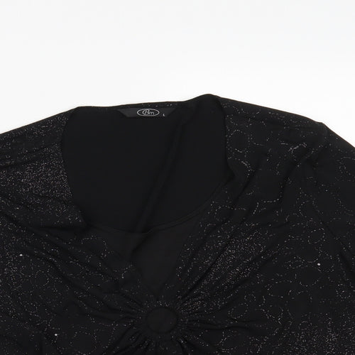 BM Womens Black   T-Shirt Dress  Size L