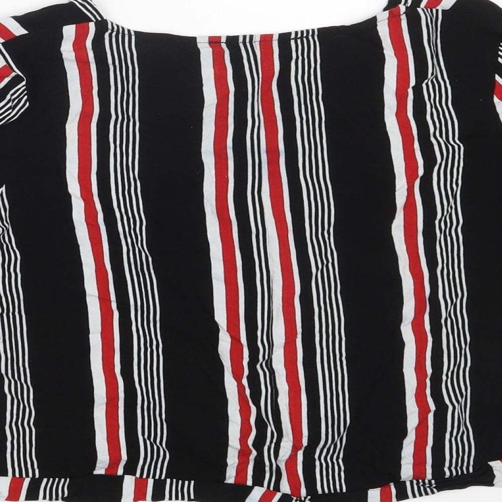 Primark Girls Multicoloured Striped  Basic T-Shirt Size 13-14 Years