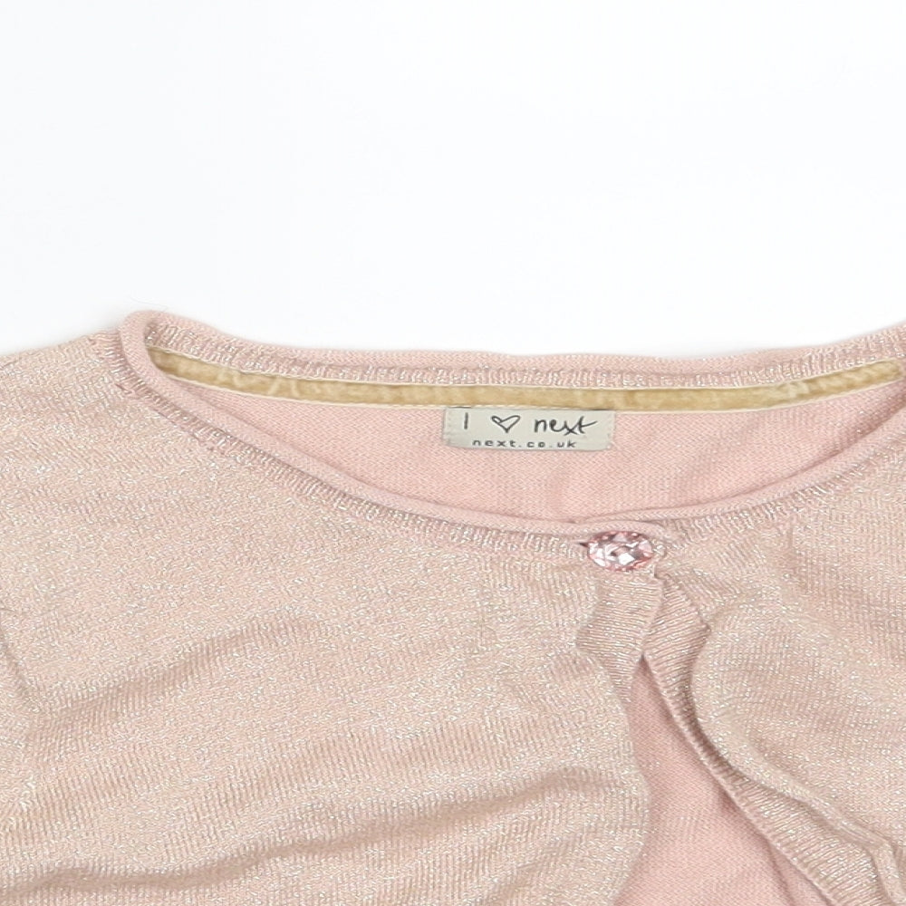 NEXT Girls Pink   Shrug Jumper Size 14 Years