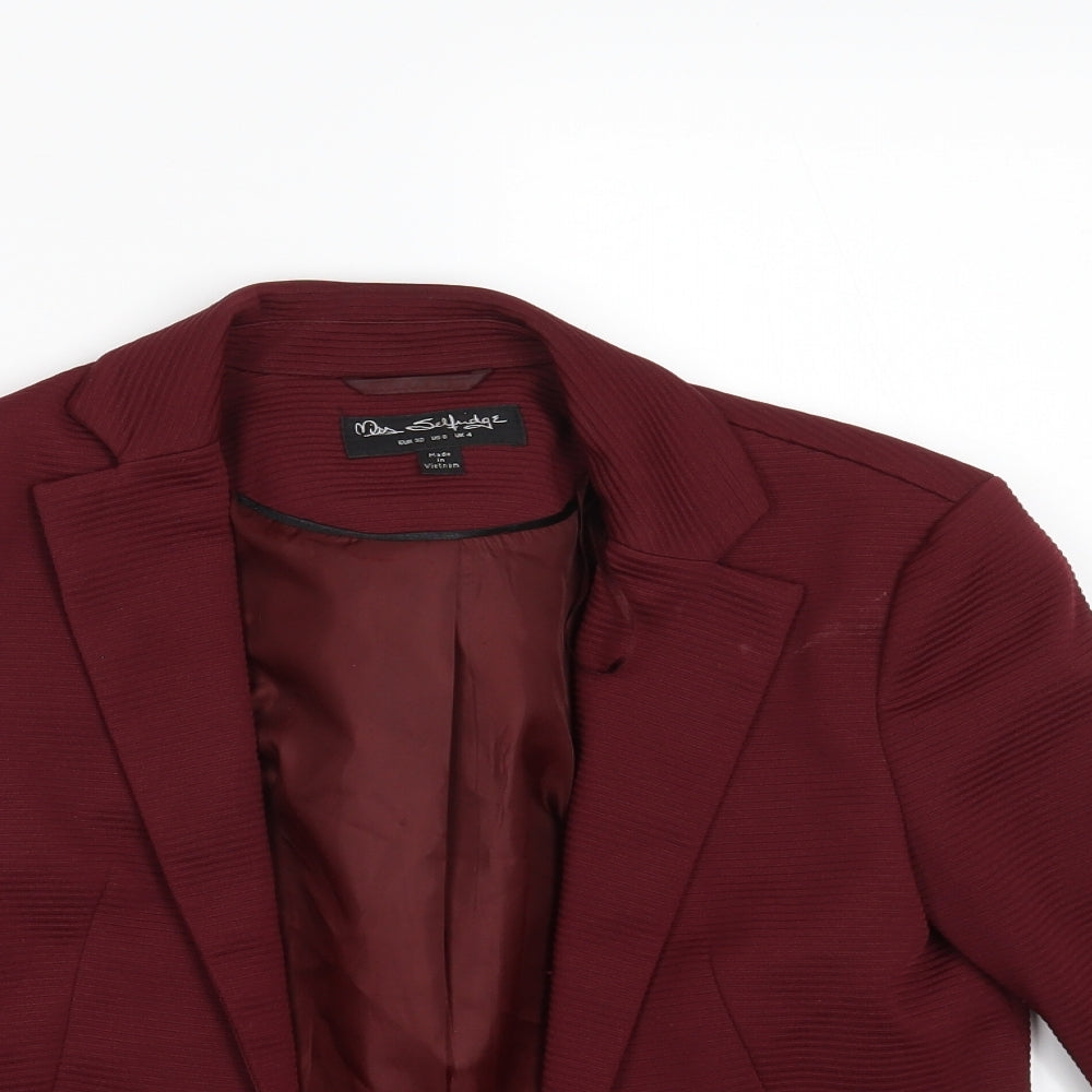Miss Selfridge Womens Purple   Jacket Blazer Size 4
