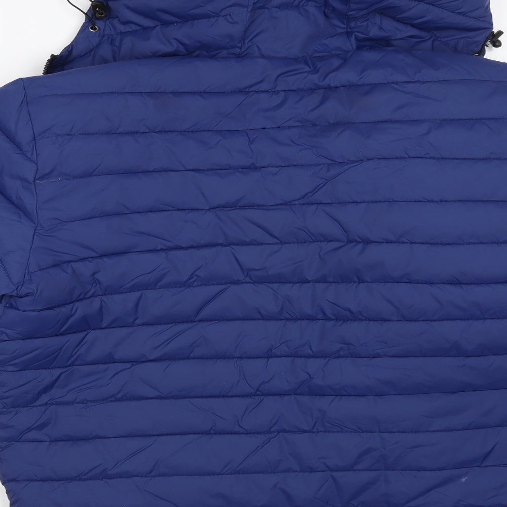 Cedar Wood State Mens Blue   Puffer Jacket Jacket Size M