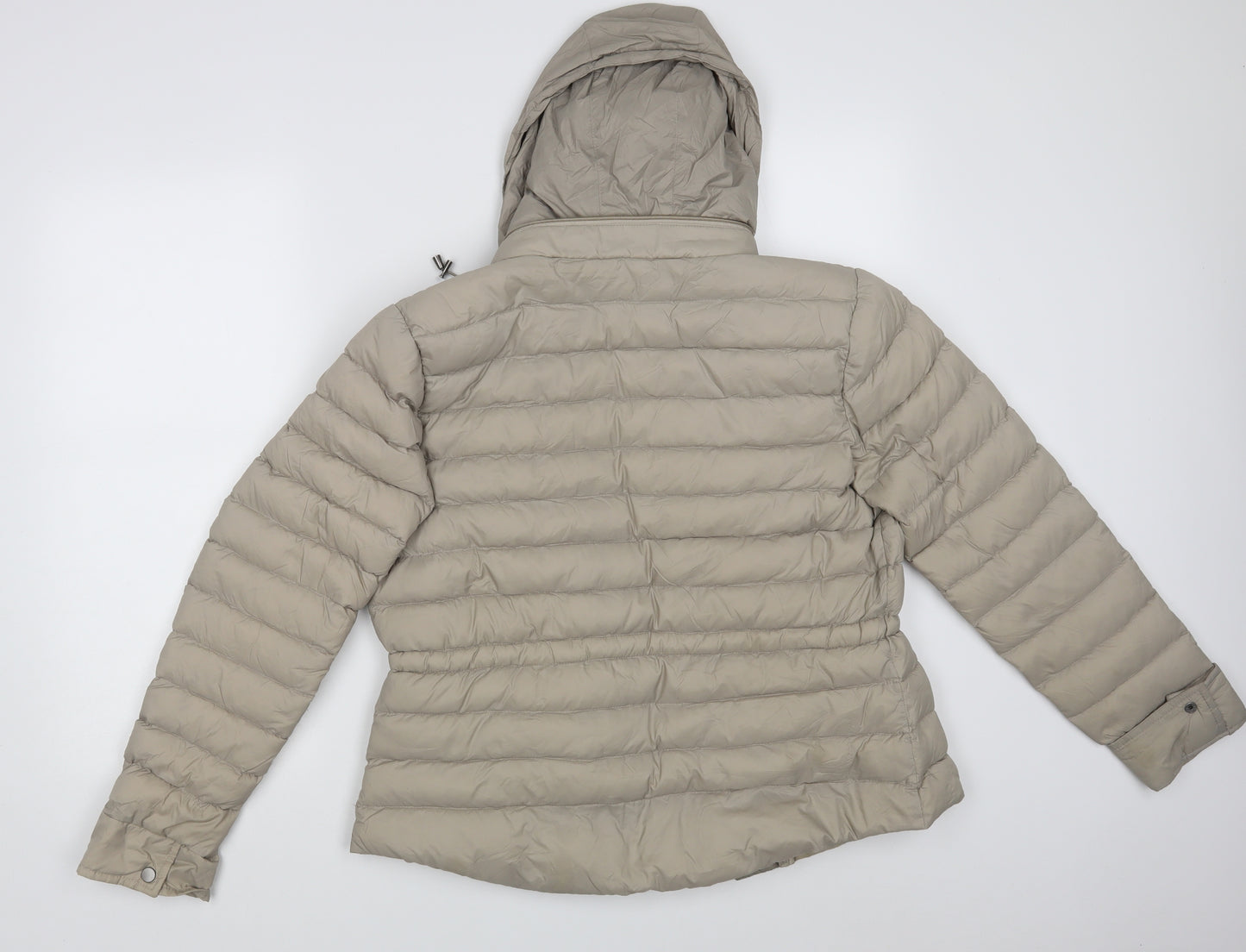 Antoni & Alison Womens Beige   Puffer Jacket Jacket Size 16