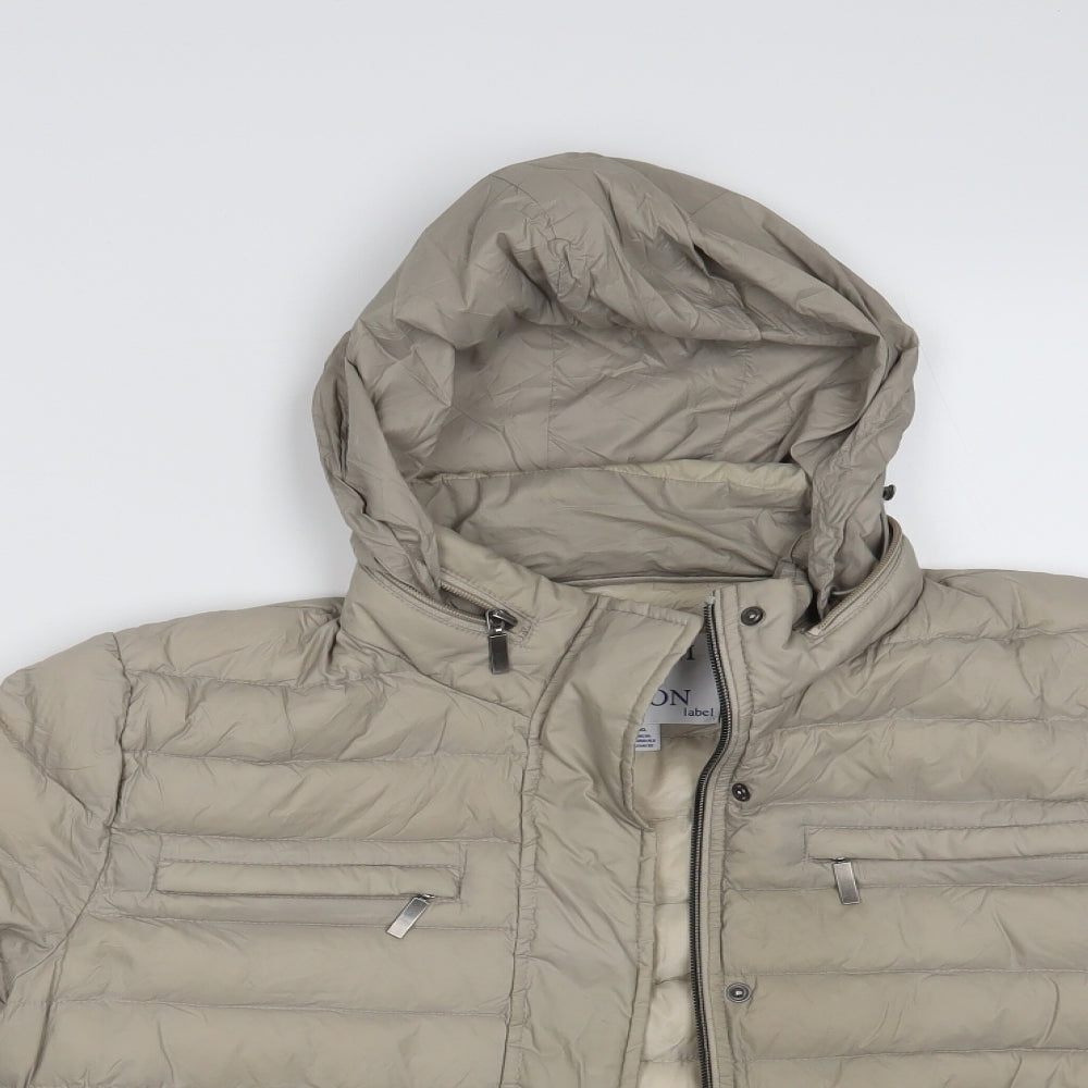 Antoni & Alison Womens Beige   Puffer Jacket Jacket Size 16