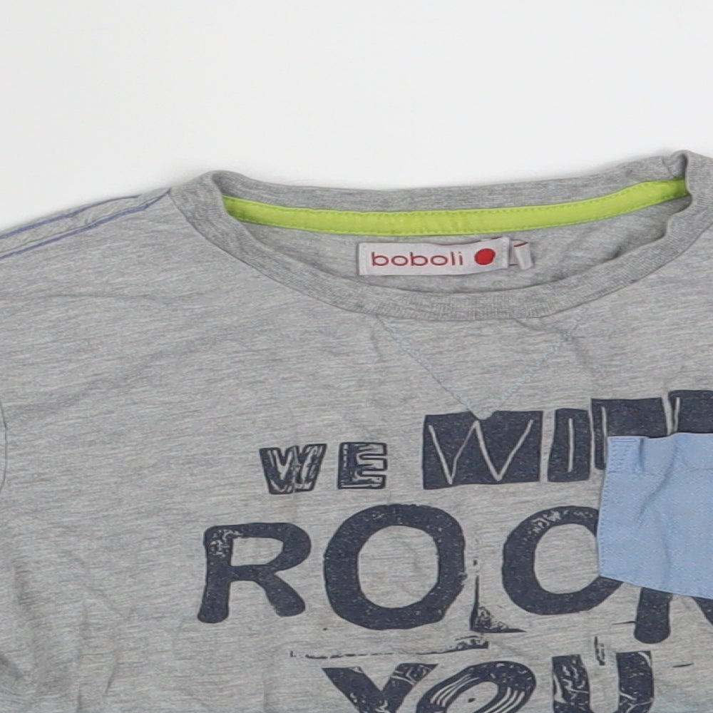 Boboli Boys Multicoloured Colourblock  Basic T-Shirt Size 6 Years