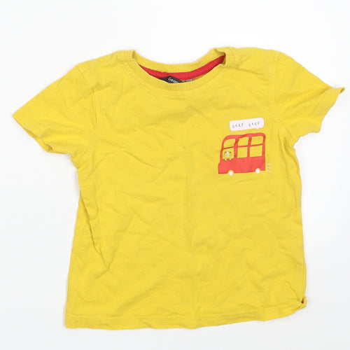George Boys Yellow   Basic T-Shirt Size 24 Months