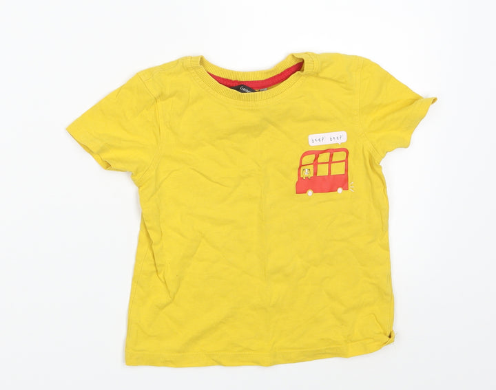 George Boys Yellow Basic T-Shirt Size 24 Months