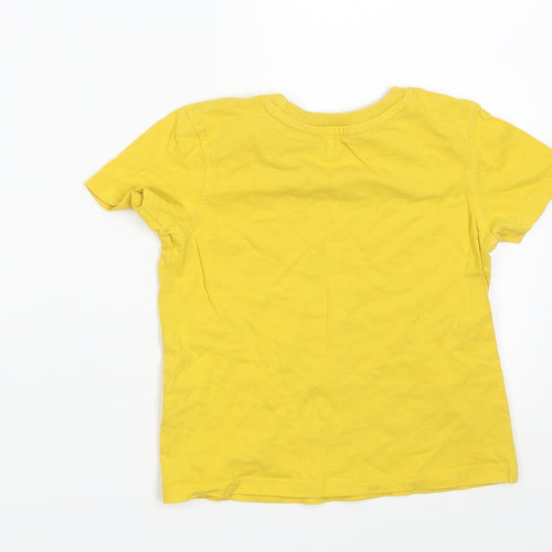 George Boys Yellow   Basic T-Shirt Size 24 Months