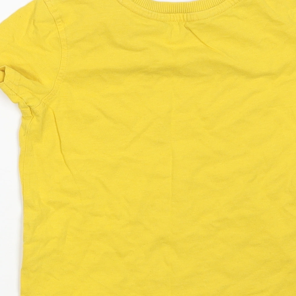 George Boys Yellow   Basic T-Shirt Size 24 Months