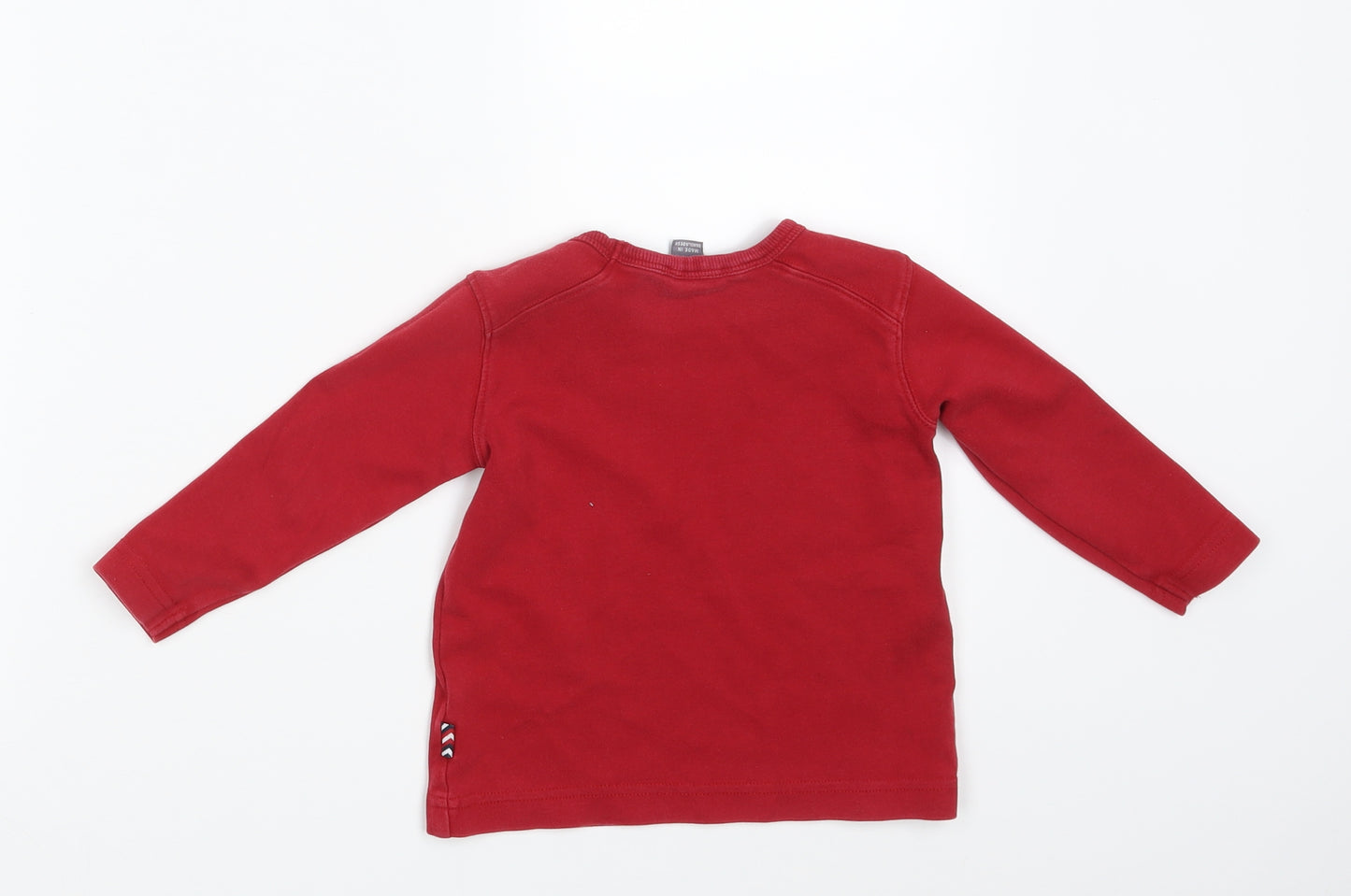 H&M Girls Red   Pullover Jumper Size 12-18 Months