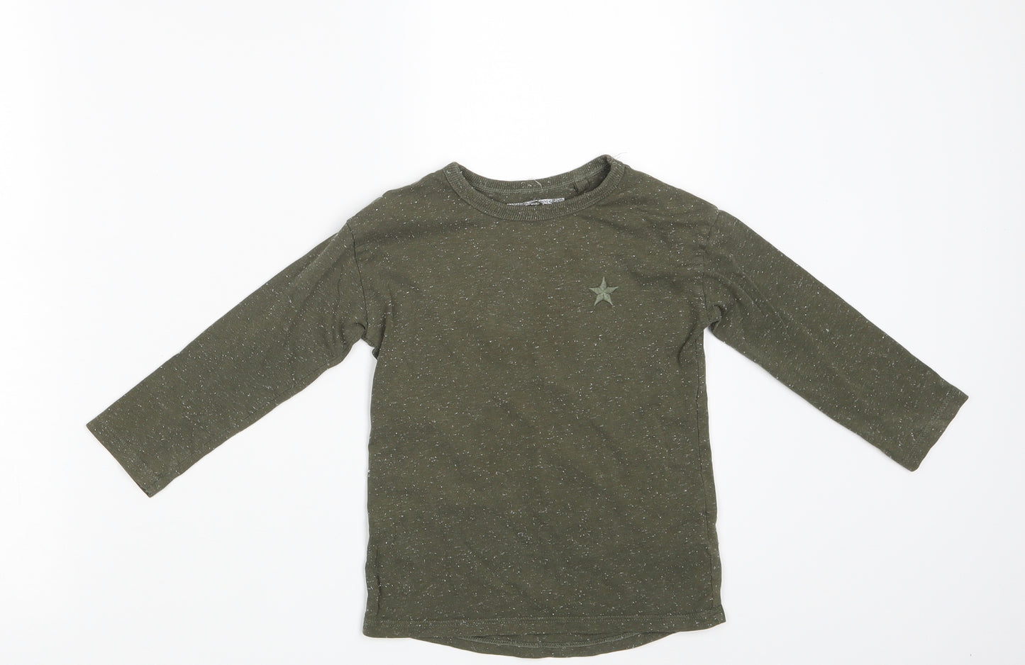 NEXT Girls Green Spotted  Basic T-Shirt Size 2-3 Years