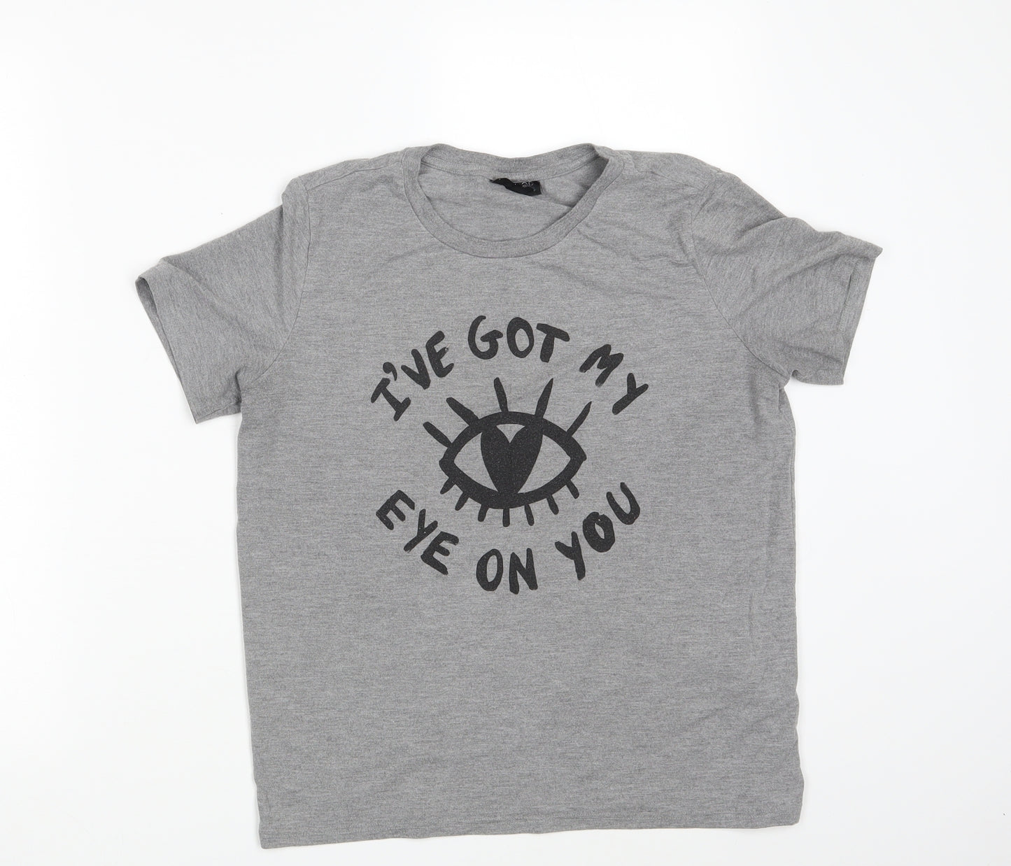 Topshop Womens Grey   Basic T-Shirt Size 10