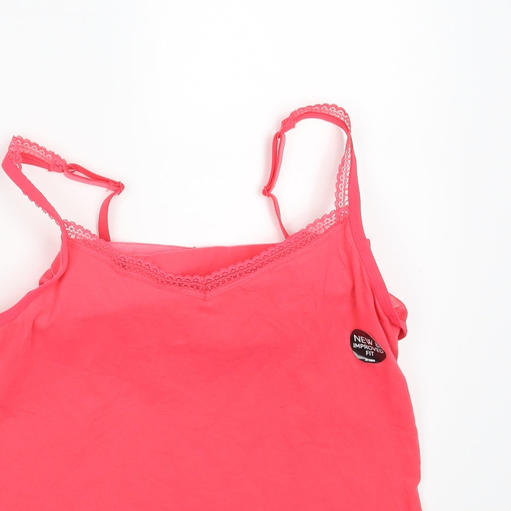 M&S Womens Pink   Camisole Tank Size 16