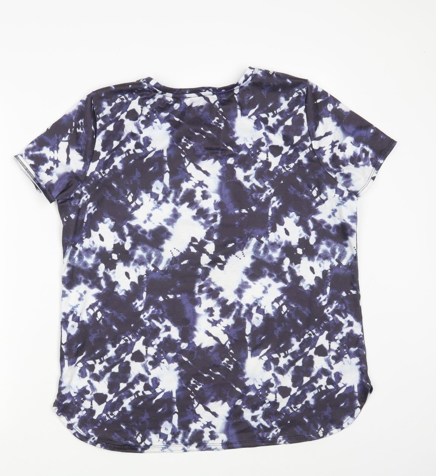 Papaya Womens Blue Colourblock  Basic T-Shirt Size 16