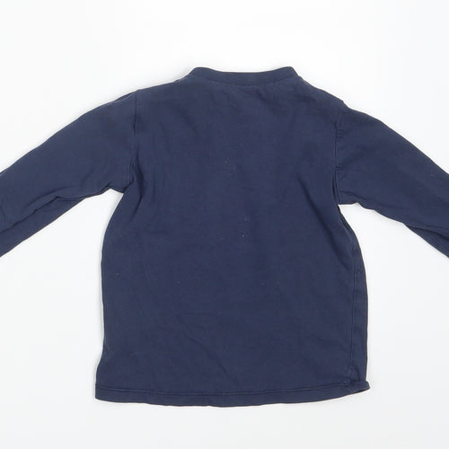H&M Boys Blue   Basic T-Shirt Size 12-18 Months