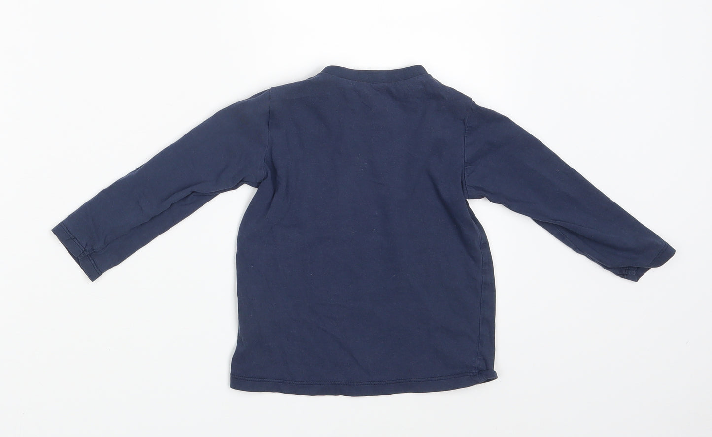 H&M Boys Blue   Basic T-Shirt Size 12-18 Months
