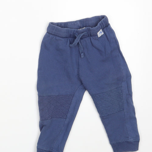 Urban Adventure Boys Blue   Jogger Trousers Size 12-18 Months  - Waist 16in; Inside  leg 10in