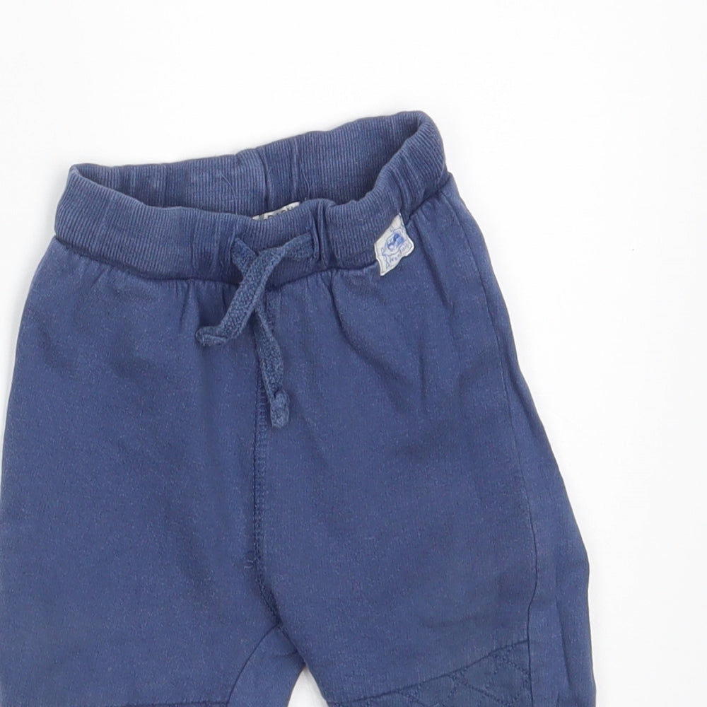 Urban Adventure Boys Blue   Jogger Trousers Size 12-18 Months  - Waist 16in; Inside  leg 10in