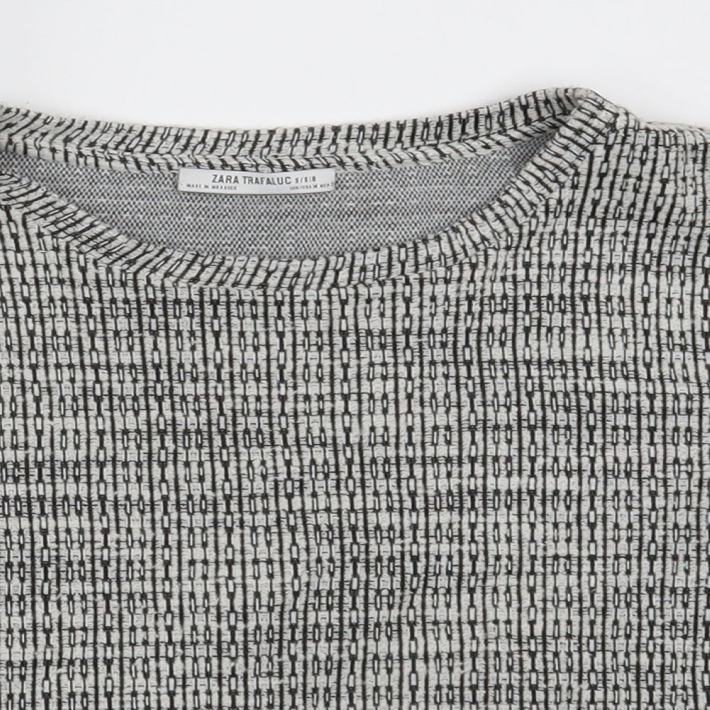 Zara Womens Grey   Basic T-Shirt Size S