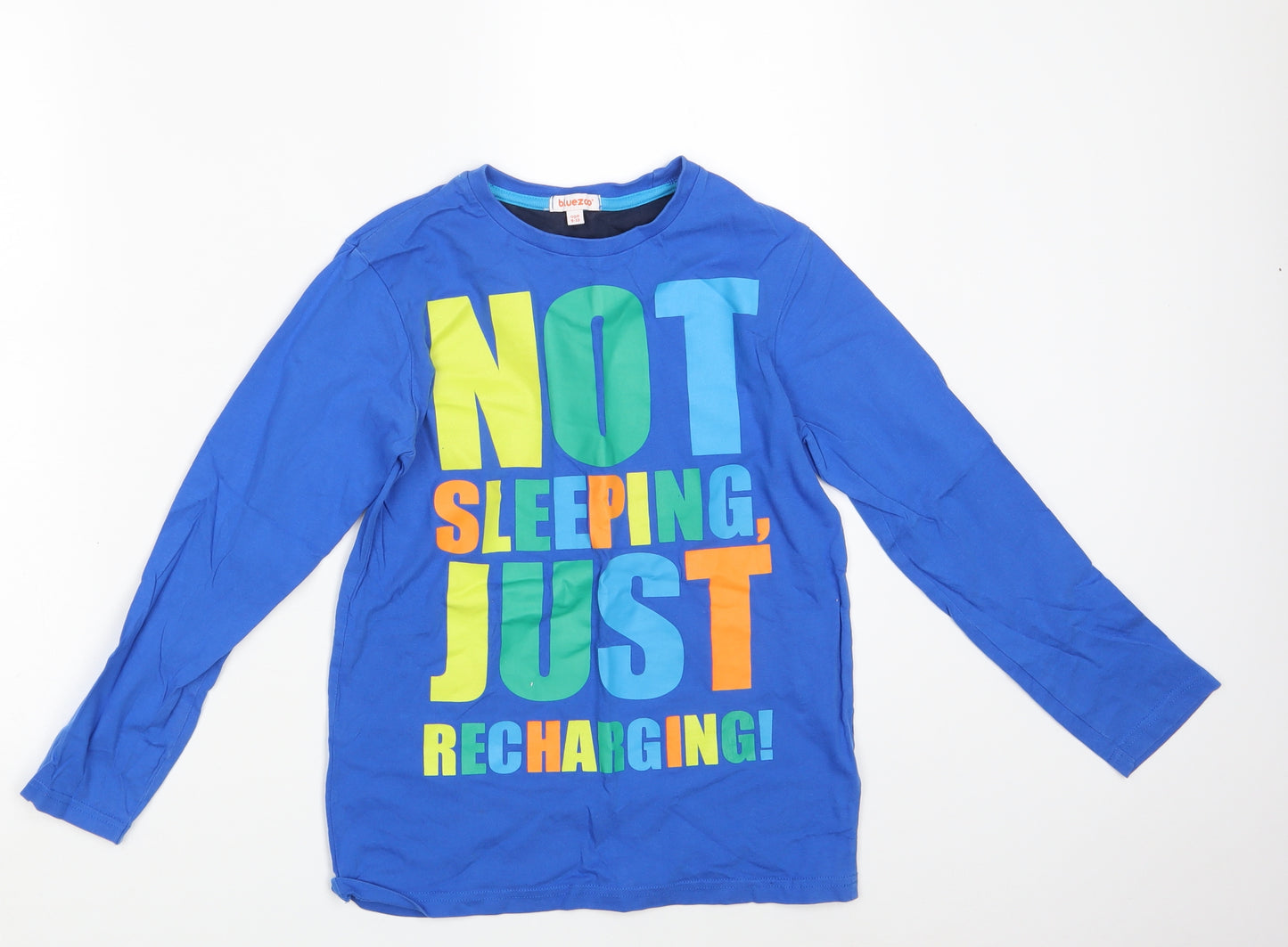 Bluezoo Boys Blue   Basic T-Shirt Size 9-10 Years