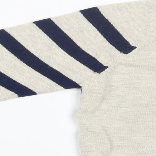 Matalan Boys Beige Striped  Pullover Jumper Size 2-3 Years