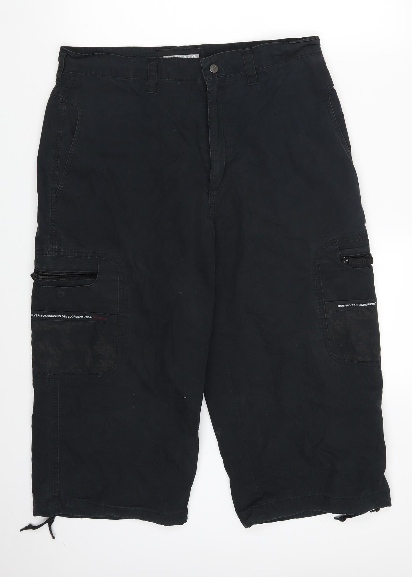 Quicksilver Mens Black   Cargo Shorts Size L