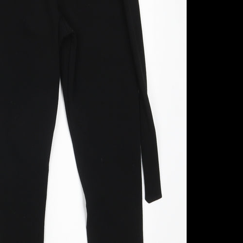 PRETTYLITTLETHING Womens Black   Trousers  Size 8 L27 in