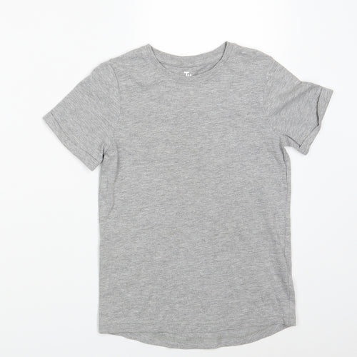TU Girls Grey   Basic T-Shirt Size 8 Years