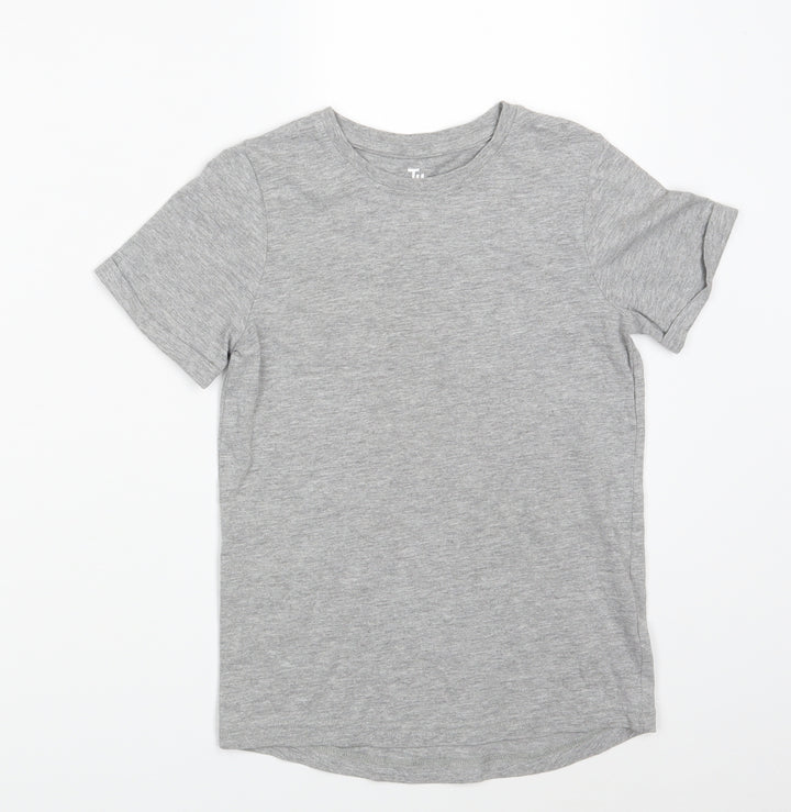 TU Girls Grey Basic T-Shirt Size 8 Years