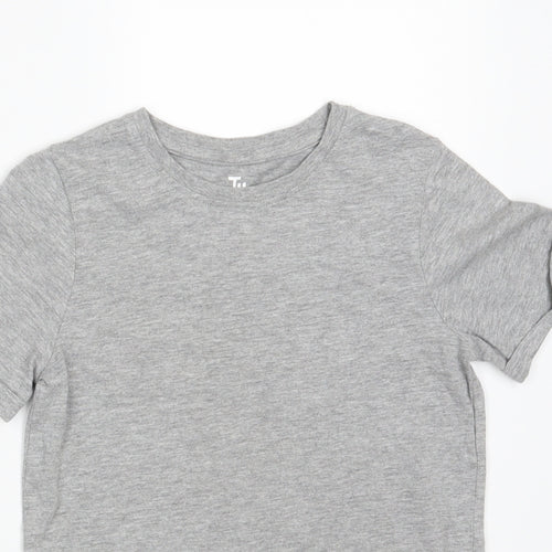 TU Girls Grey   Basic T-Shirt Size 8 Years