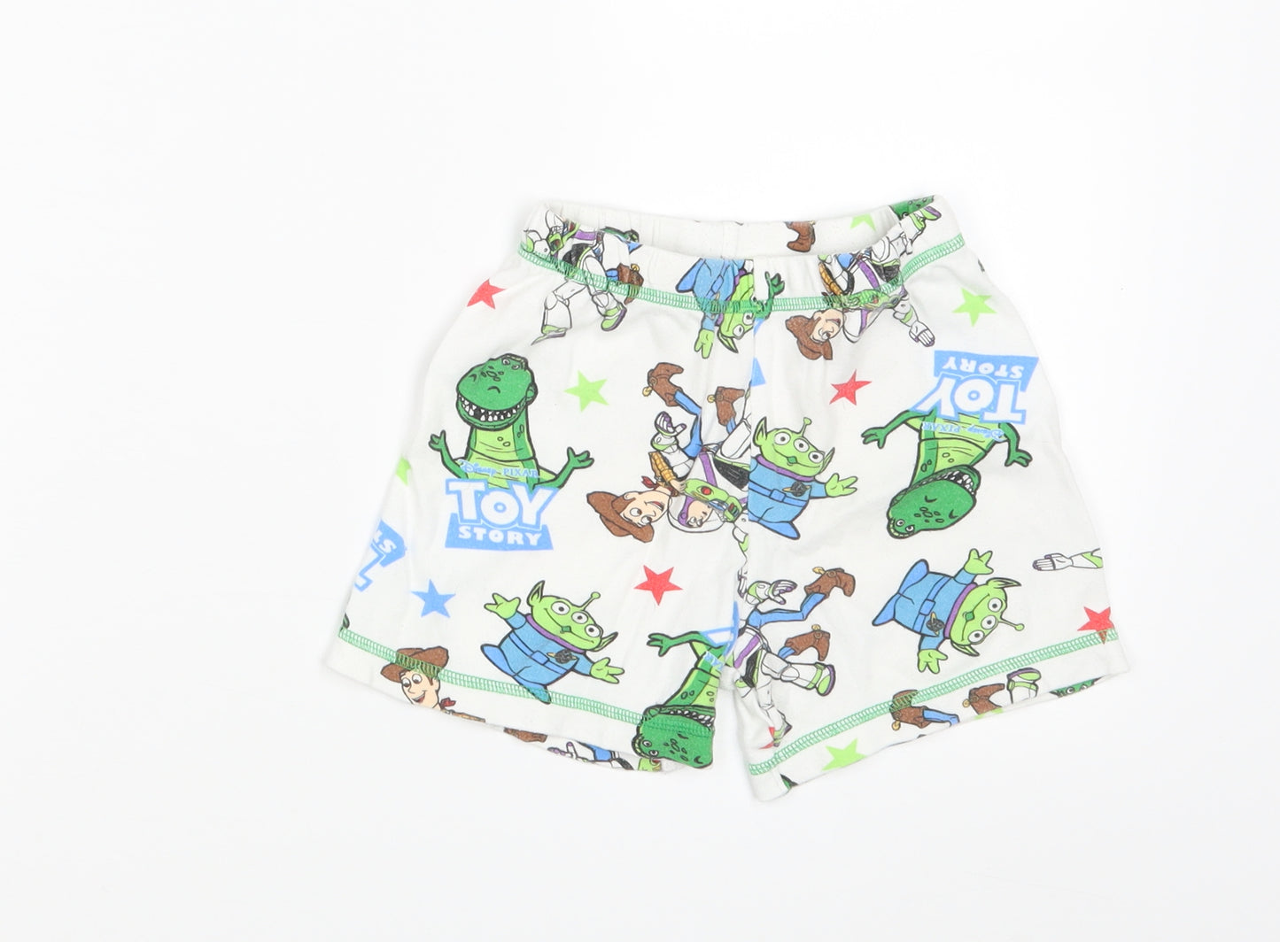 George Boys White   Sweat Shorts Size 3-4 Years - Toy Story