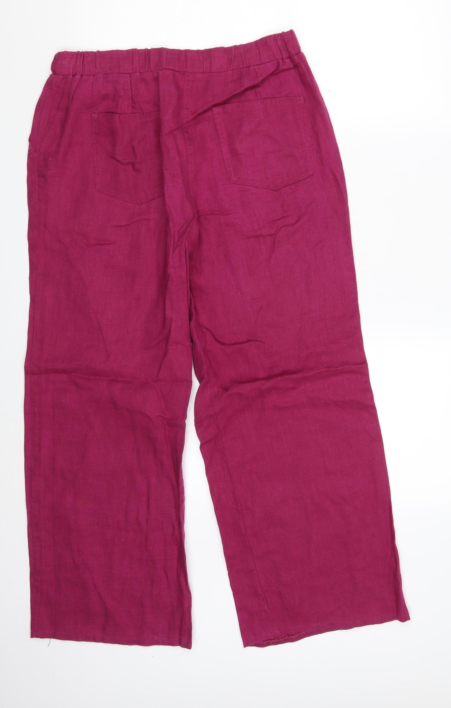 M&S Womens Purple   Bloomer Trousers Size 10 L27 in