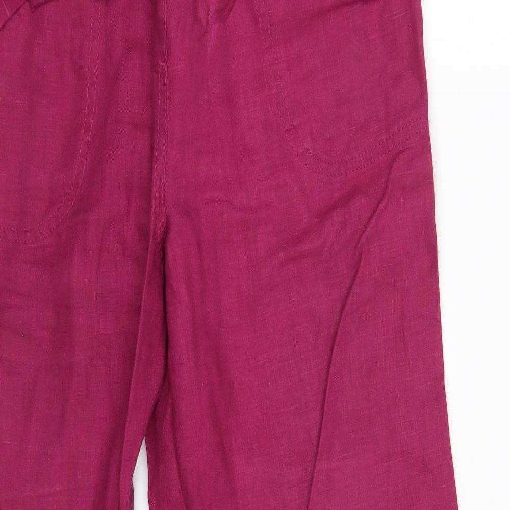 M&S Womens Purple   Bloomer Trousers Size 10 L27 in