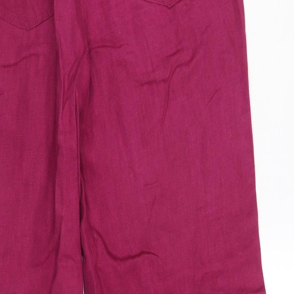 M&S Womens Purple   Bloomer Trousers Size 10 L27 in