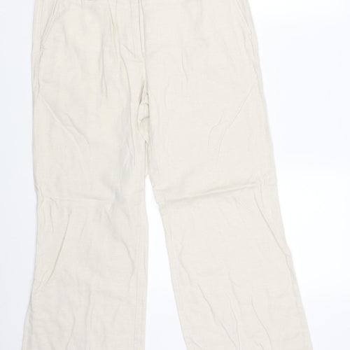 Land's End Womens Beige   Bloomer Trousers Size 12 L25 in