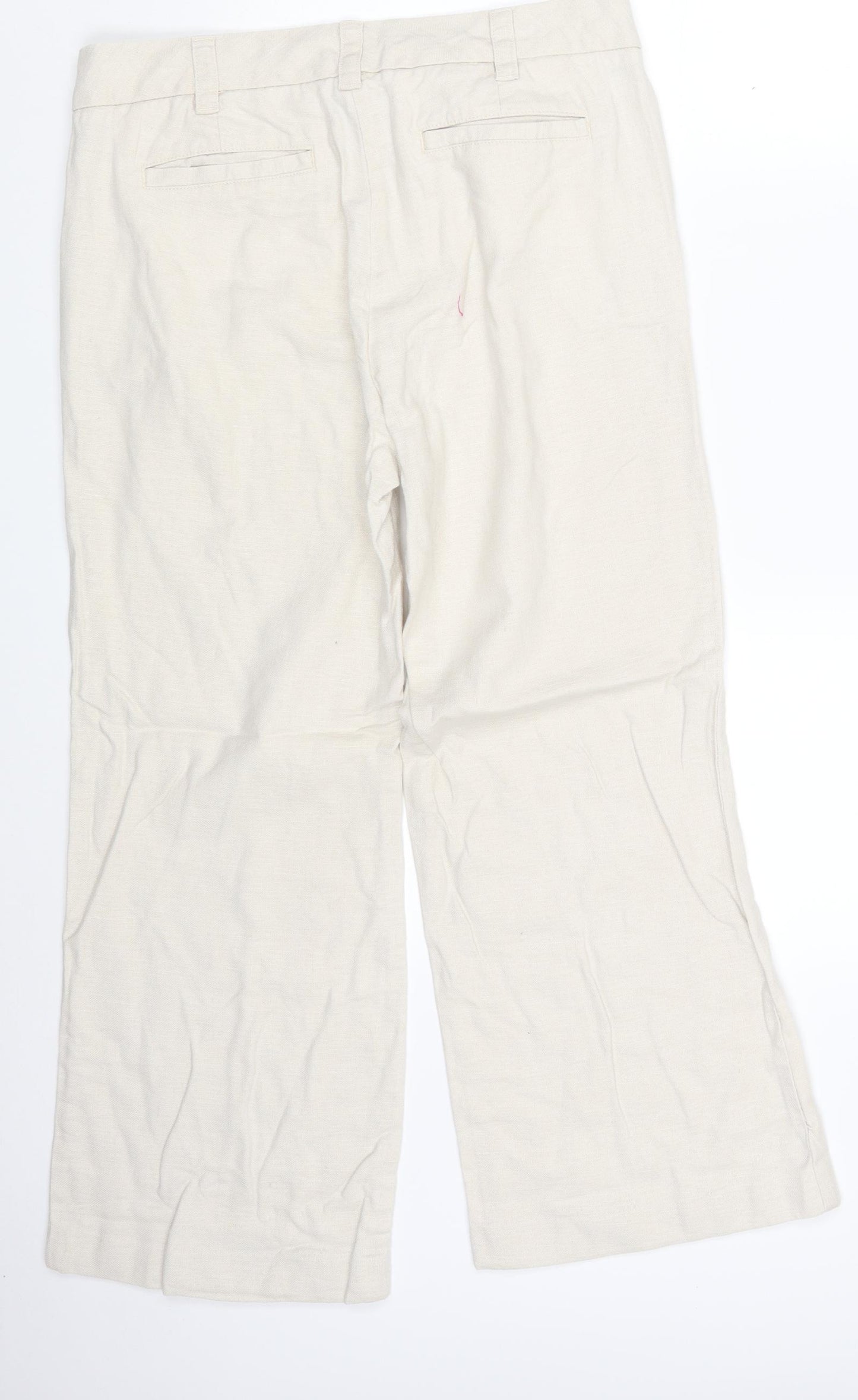 Land's End Womens Beige   Bloomer Trousers Size 12 L25 in